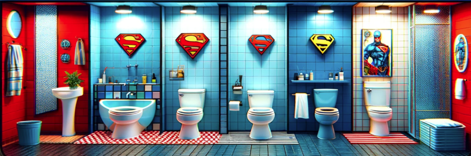 Superhero Toilets